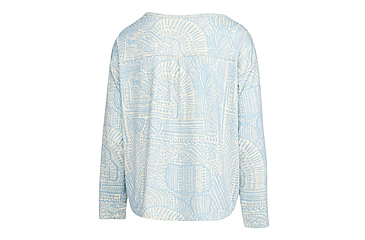 Image of AVID Sportswear Haven Pacifico Henley Shirt - Womens, Clearwater Sky, Medium, WK12405CWSMD