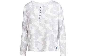 Image of AVID Sportswear Haven Pacifico Henley Shirt - Womens, Shelter White, Medium, WK12405SHWMD