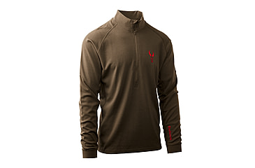 Image of Badlands Pecora HW Merino 1/4 Zip Top - Mens, Mud, Small, 21-43099