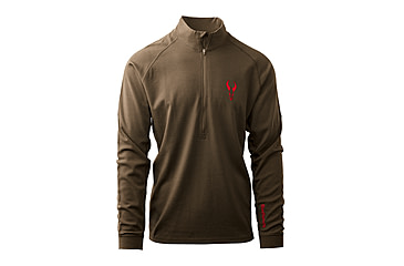 Image of Badlands Pecora Heavyweight Merino 1/4 Zip Baselayers - Men's, Mud, Small, 21-43099