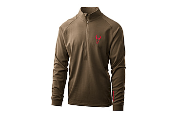 Image of Badlands Pecora HW Merino 1/4 Zip Top - Mens, Mud, Small, 21-43099