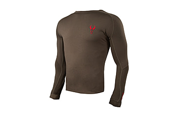 Image of Badlands Pecora Lightweight Merino Crew - Men's, Long Sleeve, Mud, Small, 21-42414