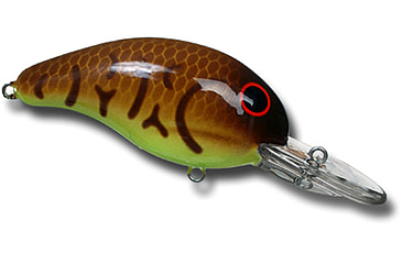 Image of Bandit 300 Series Crankbait, 2in, 1/4oz, Crawfish Chartreuse Belly, BDT341