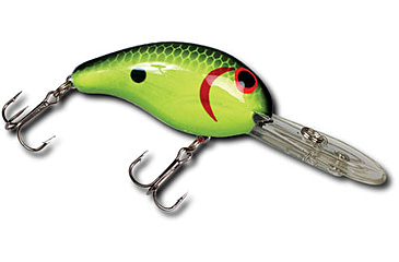 Image of Bandit 300 Series Crankbait, 2in, 3/8oz, Chartreuse Black Back Scales, BDT382