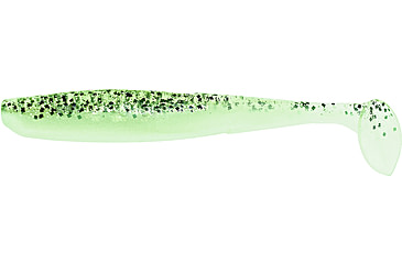 Image of Bass Assassin Elite Shiner Shad Tail Swimbaits, 8, 4in, Salt &amp; Pepper-Silver Phantom, ES953S36