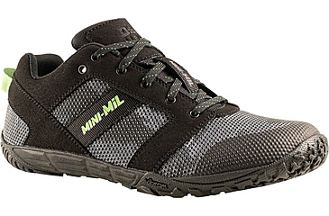 Image of Belleville Low-Cut Mini-Mil Barefoot Activity Shoes w/Camo Superfabric - Mens, Black/Mint Green Accents, 9.5 US/Regular, MM001 095R