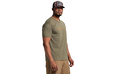 Image of Beretta Hardlines T-Shirt - Mens, Short Sleeve, Heather Mil Green, Small, TS219T189007AUS