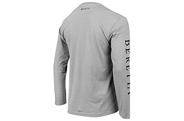 Image of Beretta Trident Logo T-Shirt - Mens, Long Sleeve, Stone Heather, Medium, TS229T1890096BM