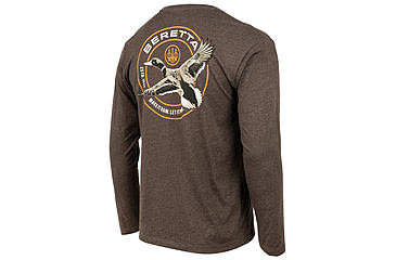 Image of Beretta Wing Drop T-Shirt - Mens, Long Sleeve, Brown, Extra Large, TS231T18900815XL