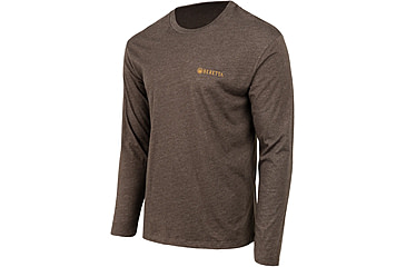 Image of Beretta Wing Drop T-Shirt - Mens, Long Sleeve, Brown, Extra Large, TS231T18900815XL