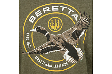 Image of Beretta Wing Drop T-Shirt - Men's, Long Sleeve, Heather Mil Green, 3XL, TS231T189007AUXXXL