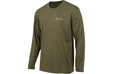 Image of Beretta Wing Drop T-Shirt - Mens, Long Sleeve, Heather Mil Green, 3XL, TS231T189007AUXXXL