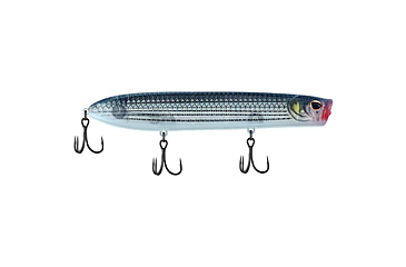 Image of Berkley Cane Walker Saltwater Hard Bait, Topwater, Saltwater, 125, 4/5 oz, 125mm, Topwater, Hook Size 4, 3 Hooks, Mullet, 125, 1547908