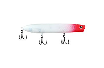 Image of Berkley Cane Walker Saltwater Hard Bait, Topwater, Saltwater, 125, 4/5 oz, 125mm, Topwater, Hook Size 4, 3 Hooks, Red Head, 125, 1553443