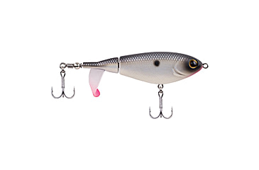 Image of Berkley Choppo Hard Bait, Topwater, 90, 1/2 oz, 90mm, Topwater, Hook Size 5, 2 Hooks, MF Shad, 1487256