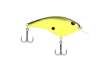 Image of Berkley Clickin Frittside Hard Bait, Crankbait, 5 Biggunft, 3/7oz, 2 4/5in / 7cm, 2ft-5ft / 0.5-1.5m, Hook Size 5, 2 Hooks, Black Chartreuse, 5 Biggunft, 1569972