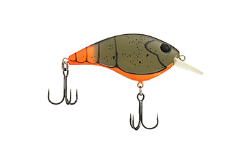 Image of Berkley Clickinft Frittside Hard Bait, Crankbait, 5, 1/3oz, 2 1/4in / 5 3/4cm, 2ft-5ft / 0.5-1.5m, Hook Size 6, 2 Hooks, Firetail Green Craw, 5, 1570007