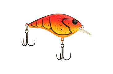 Image of Berkley Clickinft Frittside Hard Bait, Crankbait, 5 Junior, 1/4oz, 2in / 5cm, 2ft-5ft / 0.5-1.5m, Hook Size 7, 2 Hooks, Red Spring Craw, 5 Junior, 1569993