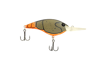 Image of Berkley Clickinft Frittside Hard Bait, Crankbait, 9, 1/2oz, 2 3/4in / 7cm, 7ft-10ft / 2-3m, Hook Size 5, 2 Hooks, Firetail Green Craw, 9, 1570047