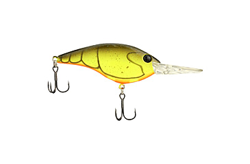 Image of Berkley Clickinft Frittside Hard Bait, Crankbait, 9, 1/2oz, 2 3/4in / 7cm, 7ft-10ft / 2-3m, Hook Size 5, 2 Hooks, Rootbeer Craw, 9, 1570054