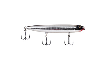 Image of Berkley Drift Walker Hard Bait, Topwater, 110, 1/2 oz, 110mm, Topwater, Hook Size 6, 3 Hooks, Black Chrome, 110, 1487136