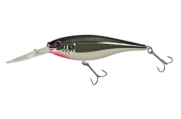 Image of Berkley Flicker Shad Crankbait, Black Silver Flash, 7, 1316760