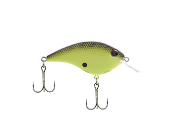 Image of Berkley Frittside Hard Bait, Crankbait, 5 Biggunft, 3/7oz, 2 4/5in / 7cm, 2ft-5ft / 0.5-1.5m, Hook Size 5, 2 Hooks, Black Chartreuse, 5 Biggunft, 1532747