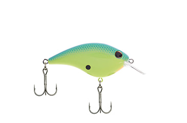 Image of Berkley Frittside Hard Bait, Crankbait, 5 Junior, 1/4oz, 2in / 5cm, 2ft-5ft / 0.5-1.5m, Hook Size 7, 2 Hooks, Blue Chartreuse, 5 Junior, 1536217