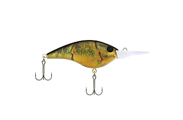 Image of Berkley Frittside Hard Bait, Crankbait, 7, 3/7oz, 2 1/2in / 6 2/5cm, 5ft-7ft / 1.5m-2.1m, Hook Size 5, 2 Hooks, HD Green Craw, 7, 1547183