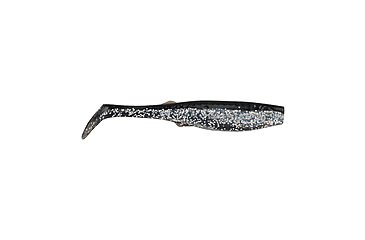 Image of Berkley Gulp! Paddleshad Soft Bait Lures, 3in, 5 Pack, Black Silver, 1545512