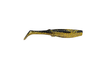 Image of Berkley Gulp! Paddleshad Soft Bait Lures, 4in, 4 Pack, Black Gold, 1545525