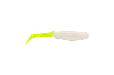 Image of Berkley Gulp! Paddleshad Soft Bait Lures, 4in, 4 Pack, Pearl White/Chartreuse, 1545531