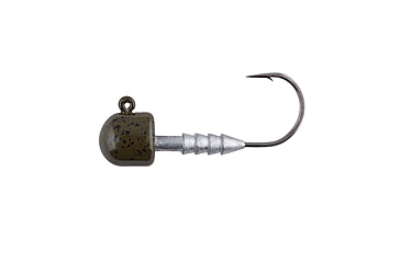 Image of Berkley Half Head Jigs, Hook Size 3/0, Tackle Size 3/8oz / 10.5g, Green Pumpkin, 1435347