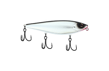 Image of Berkley HighJacker Saltwater Hard Bait, Topwater, Saltwater, 100, 2/3 oz, 100mm, Topwater, Hook Size 6, 3 Hooks, Black Chrome, 1547894