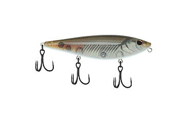Image of Berkley HighJacker Saltwater Hard Bait, Topwater, Saltwater, 100, 2/3 oz, 100mm, Topwater, Hook Size 6, 3 Hooks, Mangrove Minnow, 1547898