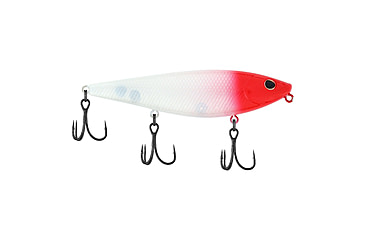 Image of Berkley HighJacker Saltwater Hard Bait, Topwater, Saltwater, 100, 2/3 oz, 100mm, Topwater, Hook Size 6, 3 Hooks, Red Head, 1553442