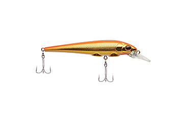 Image of Berkley Hit Stick Hard Bait, Crankbait, 7, 1/4 oz, 2 3/4in / 7cm, 2ft-5ft / 0.5-1.5m, Hook Size 8, 2 Hooks, Fluorescent Orange Gold, 1522661