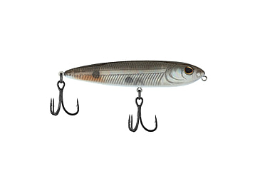 Image of Berkley J-Walker 100 Saltwater Hard Bait, Topwater, Saltwater, 100, 1/2 oz, 100mm, Topwater, Hook Size 4, 2 Hooks, Mangrove Minnow, 1547880