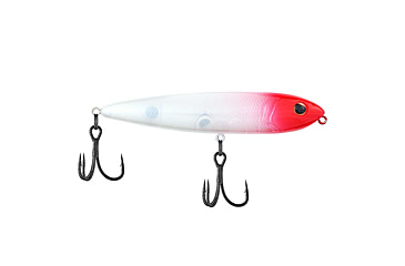Image of Berkley J-Walker 100 Saltwater Hard Bait, Topwater, Saltwater, 100, 1/2 oz, 100mm, Topwater, Hook Size 4, 2 Hooks, Red Head, 1553440