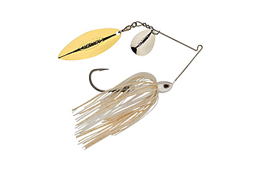 Image of Berkley Power Blade Compact Colorado/Willow Spinnerbait, 1/2oz, White/Silver + Gold, 1570599