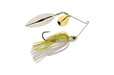 Image of Berkley Power Blade Compact Colorado/Willow Spinnerbait, 1oz, E2 Magic/Gold + Silver, 1570624