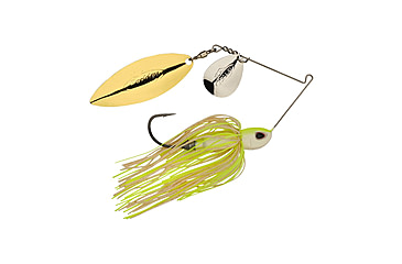 Image of Berkley Power Blade Compact Colorado/Willow Spinnerbait, 1oz, White Chartreuse/Silver + Gold, 1570622