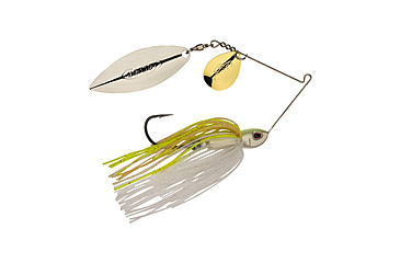 Image of Berkley Power Blade Compact Colorado/Willow Spinnerbait, 3/4oz, E2 Magic/Gold + Silver, 1570616