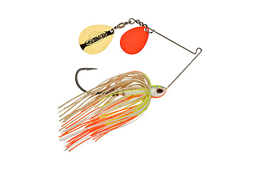 Image of Berkley Power Blade Compact Double Colorado Spinnerbait, 1/2oz, Coleslaw/Orange + Gold, 1570595