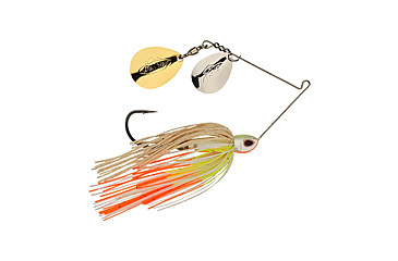Image of Berkley Power Blade Compact Double Colorado Spinnerbait, 1/2oz, Coleslaw/Silver + Gold, 1570594