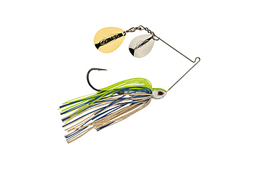 Image of Berkley Power Blade Compact Double Colorado Spinnerbait, 1/2oz, Old School/Silver + Gold, 1570591