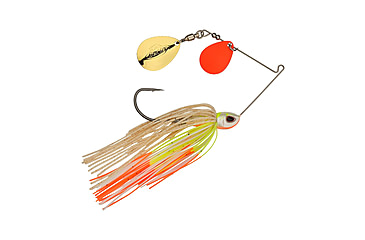 Image of Berkley Power Blade Compact Double Colorado Spinnerbait, 3/8oz, Coleslaw/Orange + Gold, 1570584