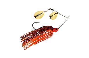 Image of Berkley Power Blade Compact Double Colorado Spinnerbait, 3/8oz, Fire Craw/Gold + Gold, 1570587