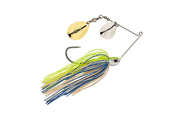 Image of Berkley Power Blade Compact Double Colorado Spinnerbait, 3/8oz, Old School/Silver + Gold, 1570580