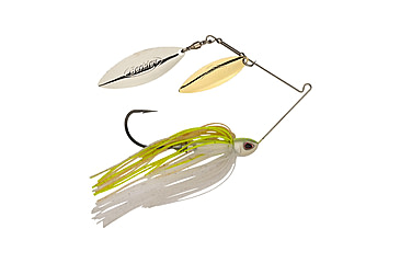 Image of Berkley Power Blade Compact Double Williw Spinnerbait, 1/2oz, E2 Magic/Gold + Silver, 1570643